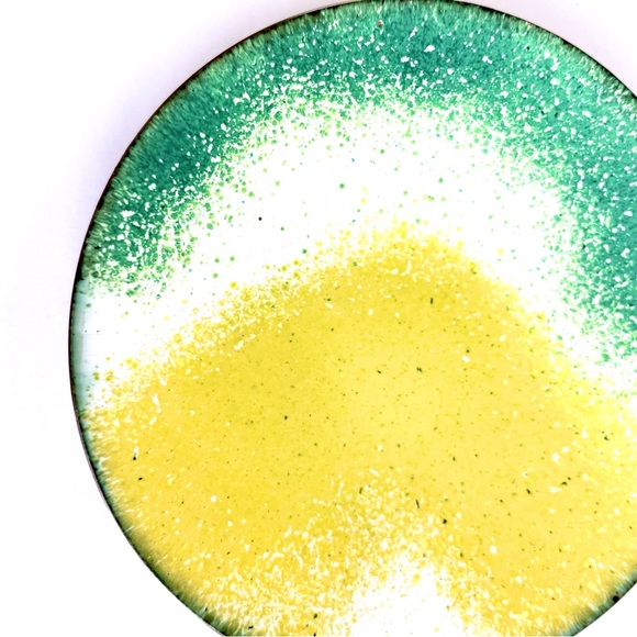 Vintage Enamelled Copper Trinket Dish - Picture 10 of 14